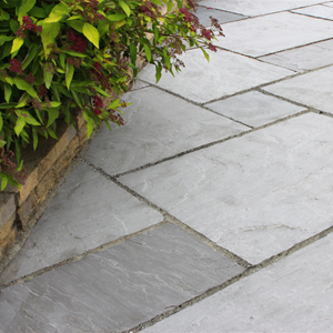 Dove Grey Square Edge Limestone Paving