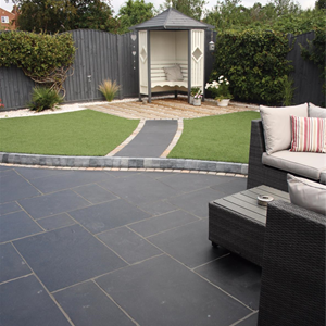 Carbon Black Limestone Paving