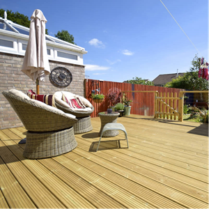 Treated Redwood Decking Board